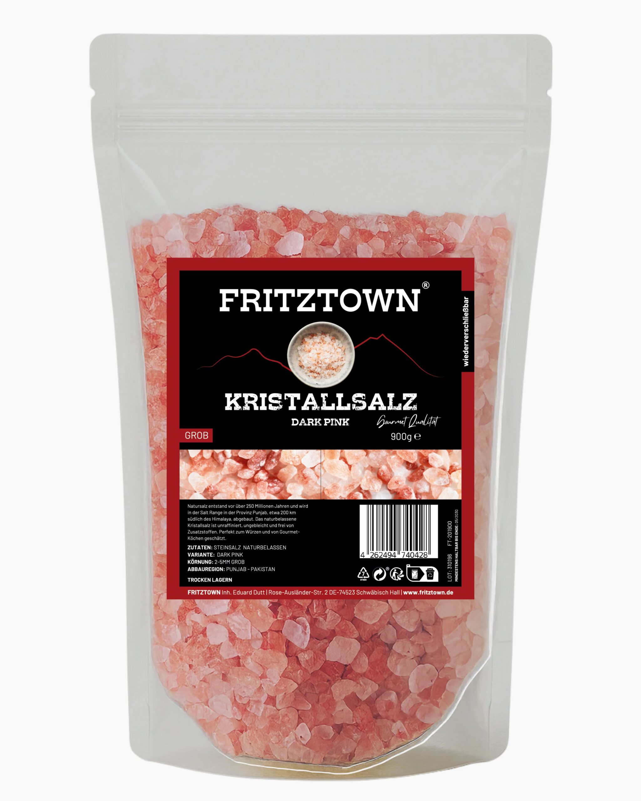 Kristallsalz bekannt als Himalayasalz